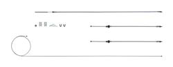 The Right Stuff Parking Brake Cable Kits RSBCR02