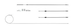 The Right Stuff Parking Brake Cable Kits for 1964-1966 BARRACUDA, 1963-1966 VALIANT - RSBCY01
