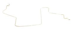 The Right Stuff Front to Rear Brake Lines for 1966 CHEVY II - XIN6601