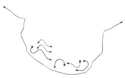 The Right Stuff Brake Line Sets for 1967 CHEVY II - XKT6703S