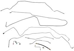 The Right Stuff Brake Line Sets for 1967 CHEVY II - XSM67H4