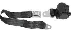 RetroBelt Push-Button Lap Belts 269-BLK-20-21