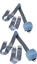 RetroBelt 3-Point Retractable Lap and Shoulder Seat Belt Systems RB-6475GMKT-BLU-BU