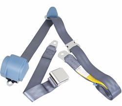 RetroBelt 3-Point Retractable Lap and Shoulder Seat Belt Systems for 1955-1957 BEL AIR - RB-557HKT-BLU