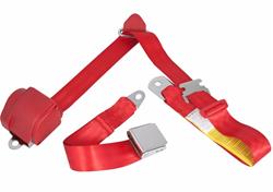 RetroBelt 3-Point Retractable Lap and Shoulder Seat Belt Systems for 1955-1957 BEL AIR - RB-557HKT-BRD