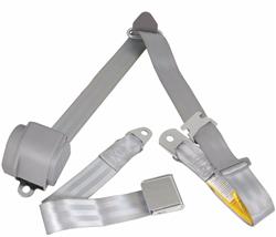 RetroBelt 3-Point Retractable Lap and Shoulder Seat Belt Systems for 1955-1957 BEL AIR - RB-557HKT-GRY
