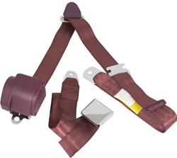 RetroBelt 3-Point Retractable Lap and Shoulder Seat Belt Systems RB-6475GMKT-BRG