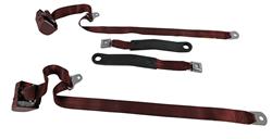 RetroBelt 3-Point Retractable Lap and Shoulder Seat Belt Systems RB-7391GMTKKT-BRG-BU