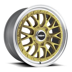 Rotiform R156 LSR Gold Wheels with Machined Lip R156189543+35