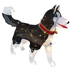 Summit Gifts 21522143607L Husky Dog Outdoor Christmas Decoration