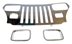 RT Off-Road Grille Overlays for 1987-1995 WRANGLER - RT34045