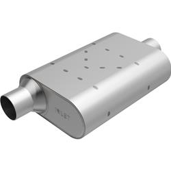 Rumble Exhaust Chambered 409 Stainless Steel 2.25 Inch Muffler R32441
