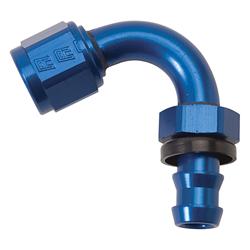 06AN Russell Fuel Hose Fitting 626030; Non-Swivel Hose End Blue 06AN 150¡ to