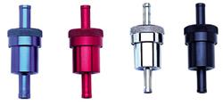 Russell Billet Aluminum Street 40 Microns Fuel Filter with 0.375 in. Inlet Size 645120
