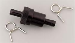 Russell Billet Aluminum Street 40 Microns Fuel Filter with 0.375 in. Inlet Size 645150