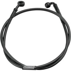 Russell Black Pro Swivel Brake Hoses for 1995-1999 FXD DYNA SUPER GLIDE, 1987-2003 XLH883HUG SPORTSTER 883 HUGGER - R08983BC