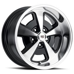 REV Wheels 109 Classic Magnum Series Gloss Black Polished Wheels 17x9
