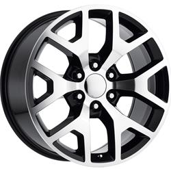 REV Wheels 586 Series OE Replica Gloss Black Machined Wheels 22x9