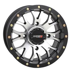 System 3 Off-Road ST-3 Simulated Beadlock Black Machined Wheels