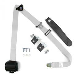 SafeTBoy 3-Point Retractable Push Button Buckle Lap Belts STBSB3RSWTHPK