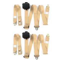 SafeTBoy 2-Point Push Button Buckle Lap Belts for 1968-1979 BEETLE, 1971-1980 SUPER BEETLE - STBA2B95A