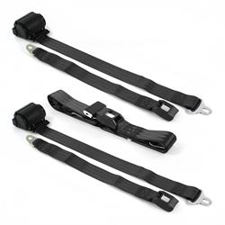 SafeTBoy 2-Point Retractable Push Button Buckle Lap Belts for 1982-1992 CAMARO, FIREBIRD - STBCE26C
