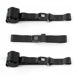 SafeTBoy 2-Point Retractable Push Button Buckle Lap Belts STBCE2A8