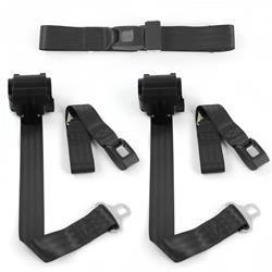 SafeTBoy 2-Point Retractable Push Button Buckle Lap Belts STBCE2E0