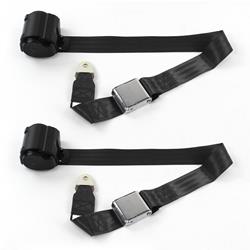 SafeTBoy 2-Point Retractable Airplane Buckle Lap Belts for 1970-1981 CAMARO, FIREBIRD - STBCE5FB
