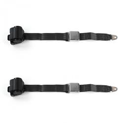 SafeTBoy 2-Point Retractable Airplane Buckle Lap Belts for 1953-1956 TR2, 1955-1957 TR3, 1957-1961 TR3A - STBCE644