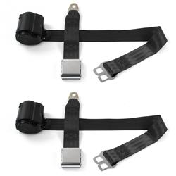 SafeTBoy 2-Point Retractable Airplane Buckle Lap Belts for 1950-1953 ROADMASTER, 1949 ROADMASTER SERIES 70 - STBCE66E