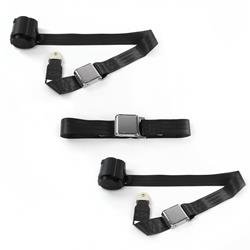 SafeTBoy 2-Point Retractable Airplane Buckle Lap Belts for 1937 MODEL 74, 1938 MODEL 82 A, 1939-1940 STANDARD - STBCEAA6