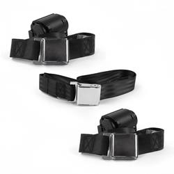 SafeTBoy 2-Point Retractable Airplane Buckle Lap Belts STBCEAF5