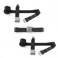 SafeTBoy 2-Point Retractable Airplane Buckle Lap Belts for 1967-1976 THUNDERBIRD - STBCEB03