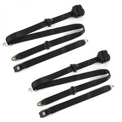 SafeTBoy 3-Point Retractable Push Button Buckle Lap Belts STBCF6BC