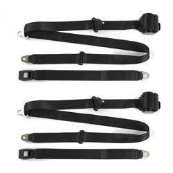 SafeTBoy 3-Point Retractable Push Button Buckle Lap Belts for 1964-1966 MUSTANG - STBCF700