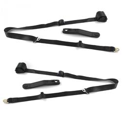 SafeTBoy 3-Point Retractable Push Button Buckle Lap Belts for 1982-1993 S10, 1982-1990 S15, 1991-1993 SONOMA - STBCF70A