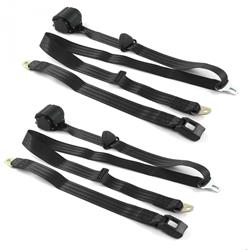 SafeTBoy 3-Point Retractable Push Button Buckle Lap Belts STBCF77E