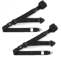 SafeTBoy 3-Point Retractable Push Button Buckle Lap Belts STBCF7C0