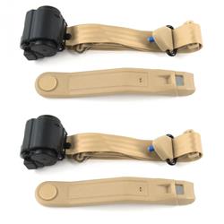 SafeTBoy 3-Point Retractable Push Button Buckle Lap Belts for 1971-1973 MUSTANG - STBCF844