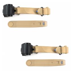 SafeTBoy 3-Point Retractable Push Button Buckle Lap Belts STBCF7FF