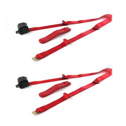 SafeTBoy 3-Point Retractable Push Button Buckle Lap Belts for 1964-1966 MUSTANG - STBCF94E