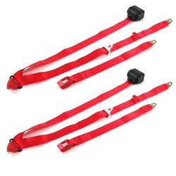 SafeTBoy 3-Point Retractable Push Button Buckle Lap Belts for 1997-2006 WRANGLER - STBCF91A