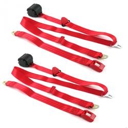 SafeTBoy 3-Point Retractable Push Button Buckle Lap Belts for 1955-1974 KARMANN GHIA - STBCF956