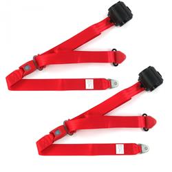 SafeTBoy 3-Point Retractable Push Button Buckle Lap Belts for 1982-1993 S10, 1982-1990 S15, 1991-1993 SONOMA - STBCF958