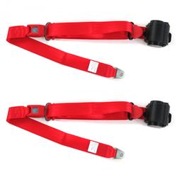 SafeTBoy 3-Point Retractable Push Button Buckle Lap Belts STBCF95E