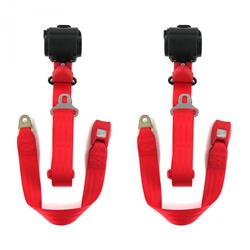 SafeTBoy 3-Point Retractable Push Button Buckle Lap Belts STBCF96E