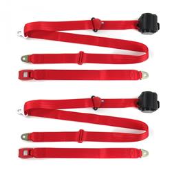 SafeTBoy 3-Point Retractable Push Button Buckle Lap Belts STBCF978