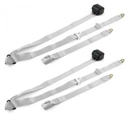 SafeTBoy 3-Point Retractable Push Button Buckle Lap Belts STBCFA6B