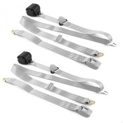 SafeTBoy 3-Point Retractable Push Button Buckle Lap Belts for 1979-1986 CAPRI, 1979-1993 MUSTANG - STBCFA40